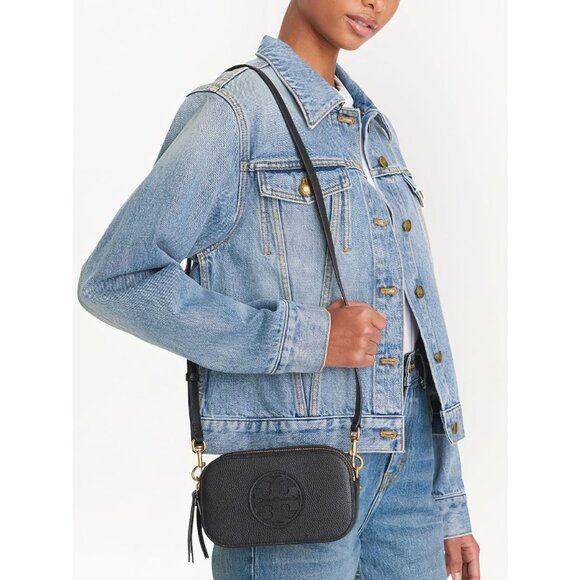 Tory Burch Black Crossbody Bag with Gold Accents - Picture 2 of 14